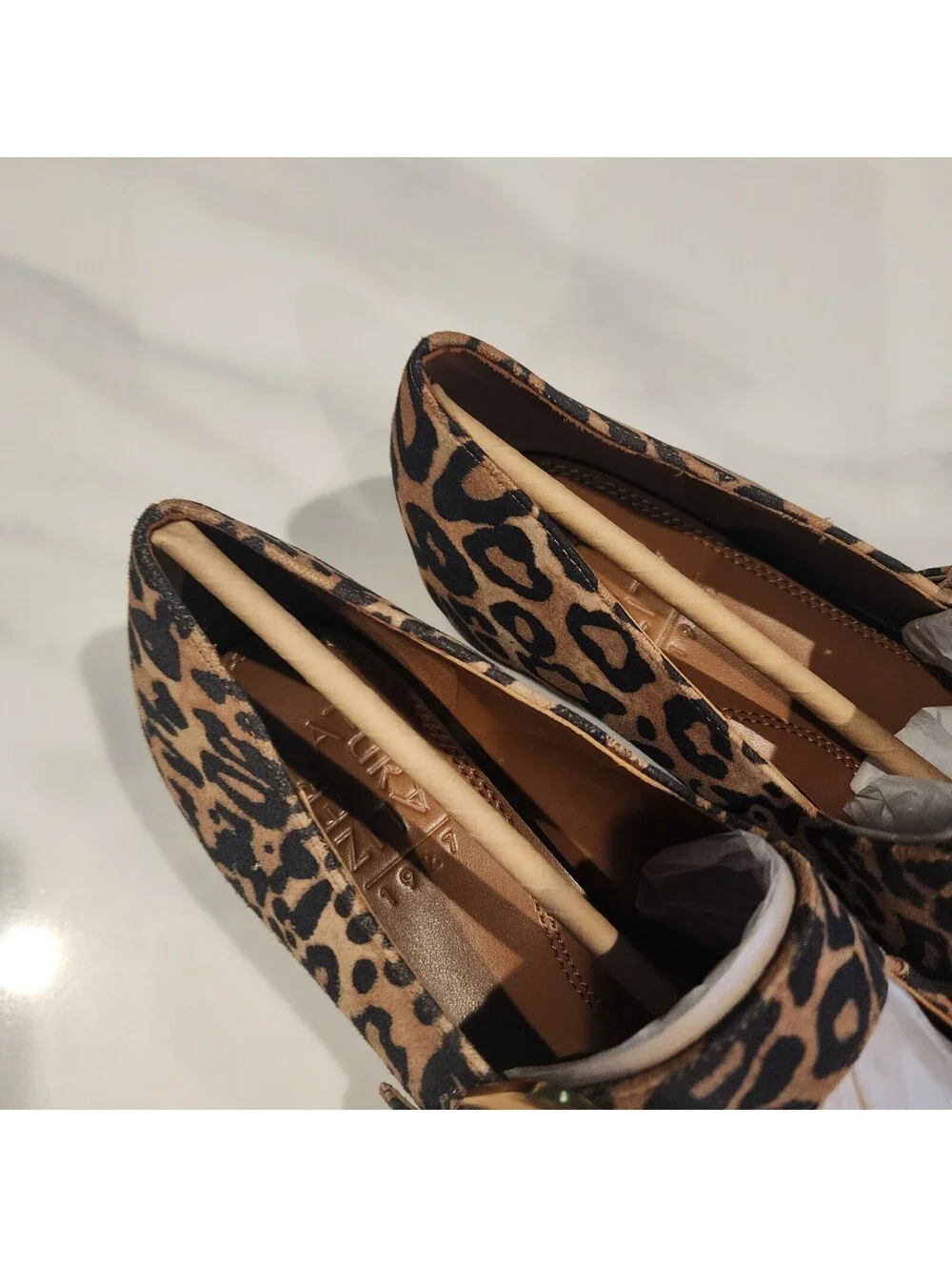 NEW Naturalizer Cosmic Leopard Suede Mary Jane Flats Square Toe Size 8.5M NWOB